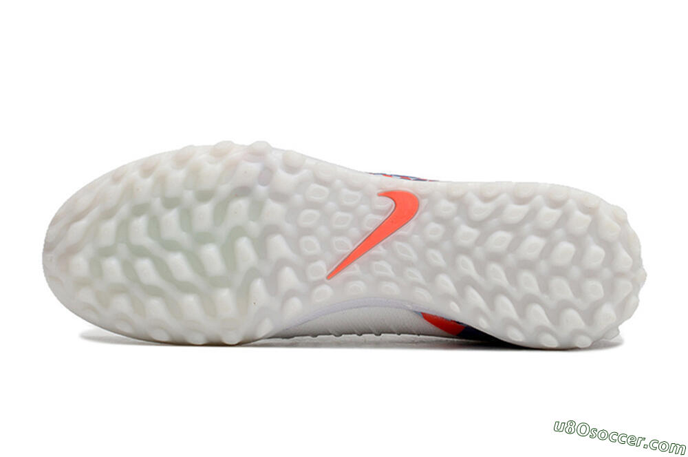 Nike Phantom Luna Elite NU TF Artificial Turf Soccer Shoes - White/Red/Yellow/Blue 7