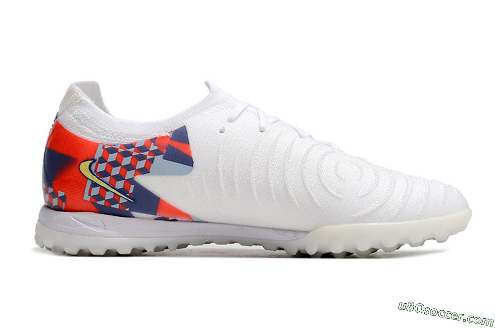 Nike Phantom Luna Elite NU TF Artificial Turf Soccer Shoes - White/Red/Yellow/Blue 4
