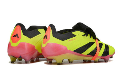 Adidas Predator Elite Foldover Tongue FG Firm Ground Soccer Cleats - Yellow/Black/Pink