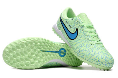 Nike Tiempo Legend 10 Pro TF Artificial Turf Soccer Shoes - Green/Blue/White