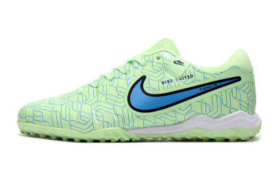 Nike Tiempo Legend 10 Pro TF Artificial Turf Soccer Shoes - Green/Blue/White