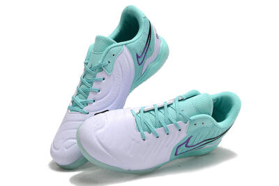 Nike Tiempo Legend 10 Pro IC Indoor & Futsal Soccer Shoes - White/Blue/Purple