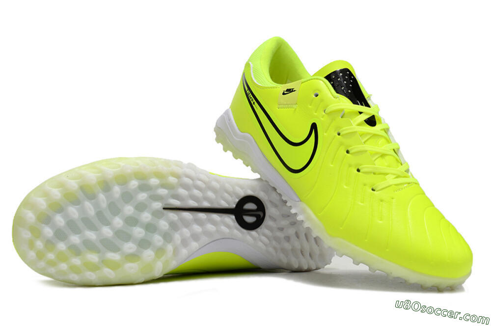 Nike Tiempo Legend 10 Pro TF Artificial Turf Soccer Shoes - Yellow/Black/White 0