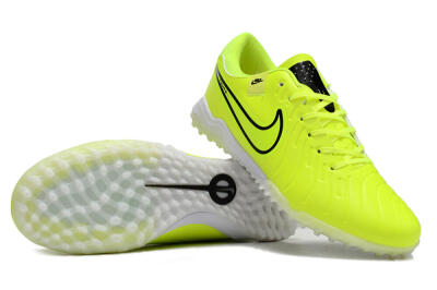 Nike Tiempo Legend 10 Pro TF Artificial Turf Soccer Shoes - Yellow/Black/White