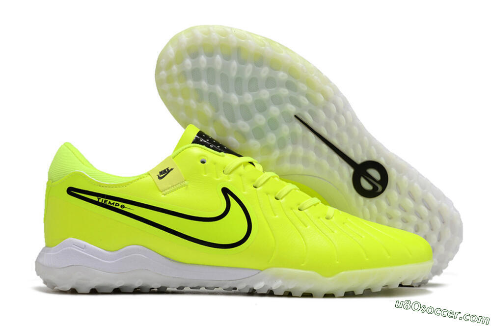Nike Tiempo Legend 10 Pro TF Artificial Turf Soccer Shoes - Yellow/Black/White 1