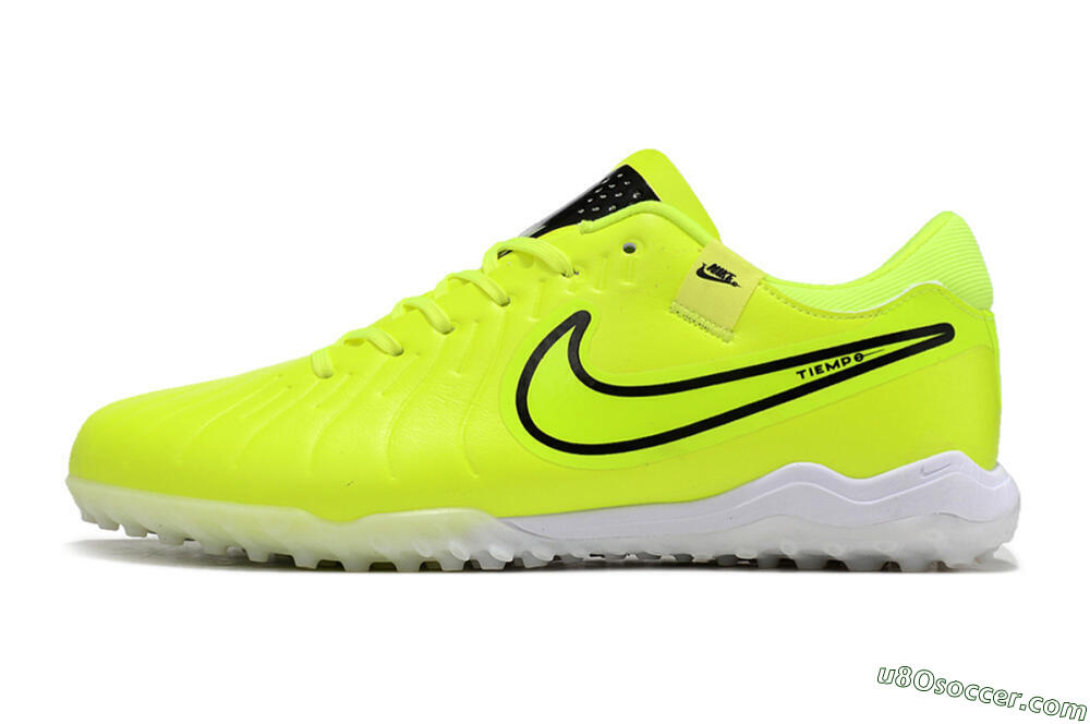 Nike Tiempo Legend 10 Pro TF Artificial Turf Soccer Shoes - Yellow/Black/White 2