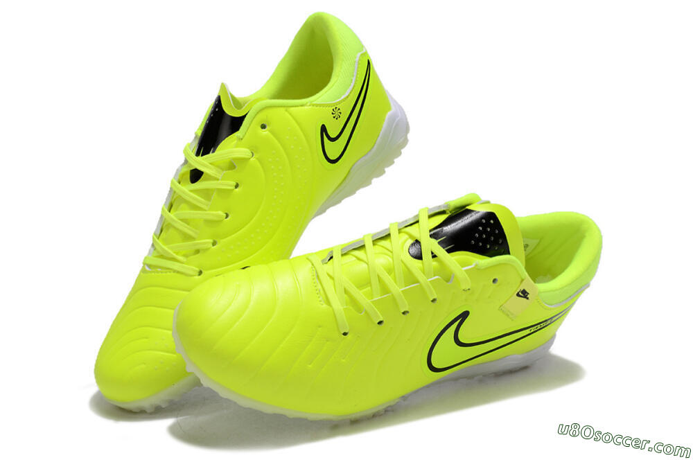 Nike Tiempo Legend 10 Pro TF Artificial Turf Soccer Shoes - Yellow/Black/White 3