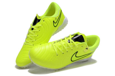 Nike Tiempo Legend 10 Pro TF Artificial Turf Soccer Shoes - Yellow/Black/White