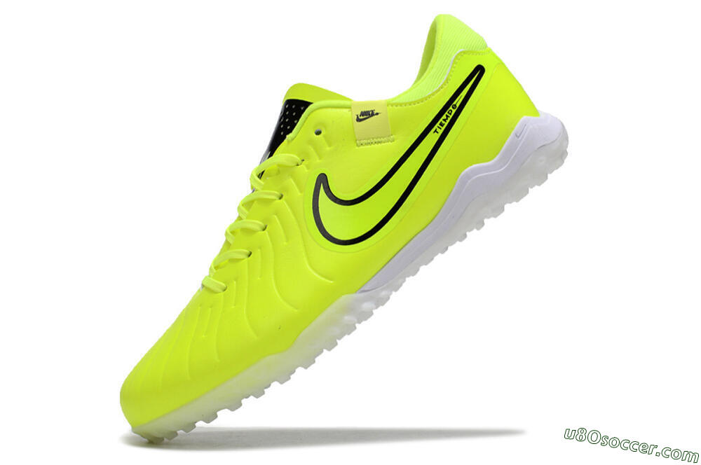 Nike Tiempo Legend 10 Pro TF Artificial Turf Soccer Shoes - Yellow/Black/White 5