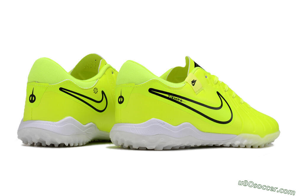 Nike Tiempo Legend 10 Pro TF Artificial Turf Soccer Shoes - Yellow/Black/White 6