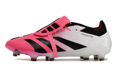 Adidas Predator Elite Foldover Tongue FG Firm Ground Soccer Cleats - Pink/Black/White