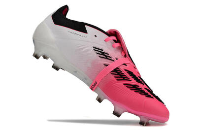 Adidas Predator Elite Foldover Tongue FG Firm Ground Soccer Cleats - Pink/Black/White