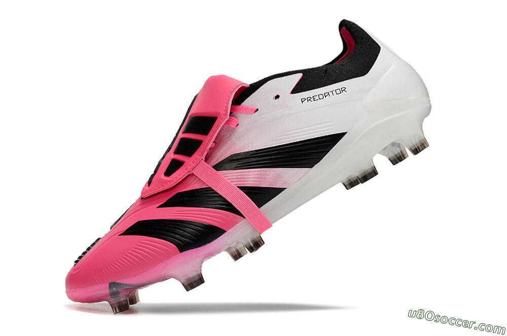 Adidas Predator Elite Foldover Tongue FG Firm Ground Soccer Cleats - Pink/Black/White 5