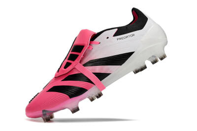 Adidas Predator Elite Foldover Tongue FG Firm Ground Soccer Cleats - Pink/Black/White