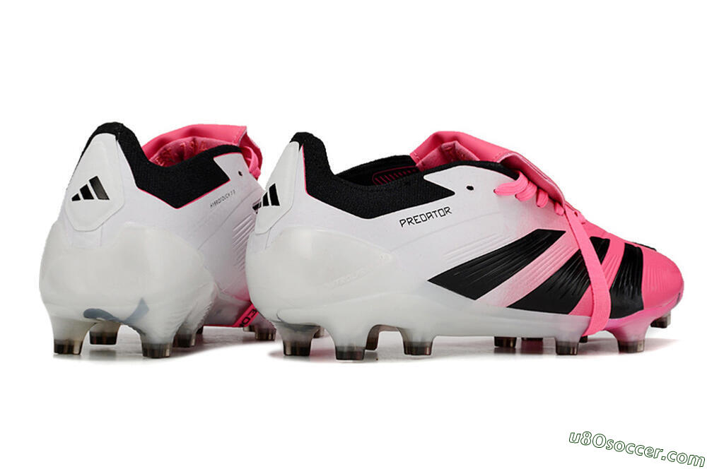 Adidas Predator Elite Foldover Tongue FG Firm Ground Soccer Cleats - Pink/Black/White 6