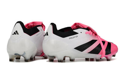Adidas Predator Elite Foldover Tongue FG Firm Ground Soccer Cleats - Pink/Black/White
