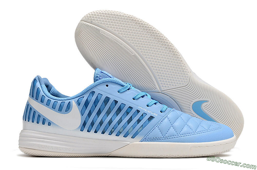 Nike Lunar Gato 2 IC Indoor & Futsal Soccer Shoes - Blue/White 1