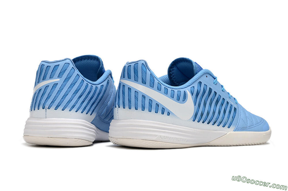Nike Lunar Gato 2 IC Indoor & Futsal Soccer Shoes - Blue/White 6