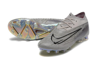 Nike Phantom GX Elite FG Firm Ground Soccer Cleats - Grey/Black/Gold