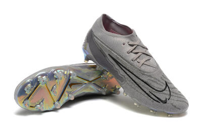 Nike Phantom GX Elite FG Firm Ground Soccer Cleats - Grey/Black/Gold