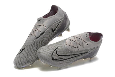 Nike Phantom GX Elite FG Firm Ground Soccer Cleats - Grey/Black/Gold