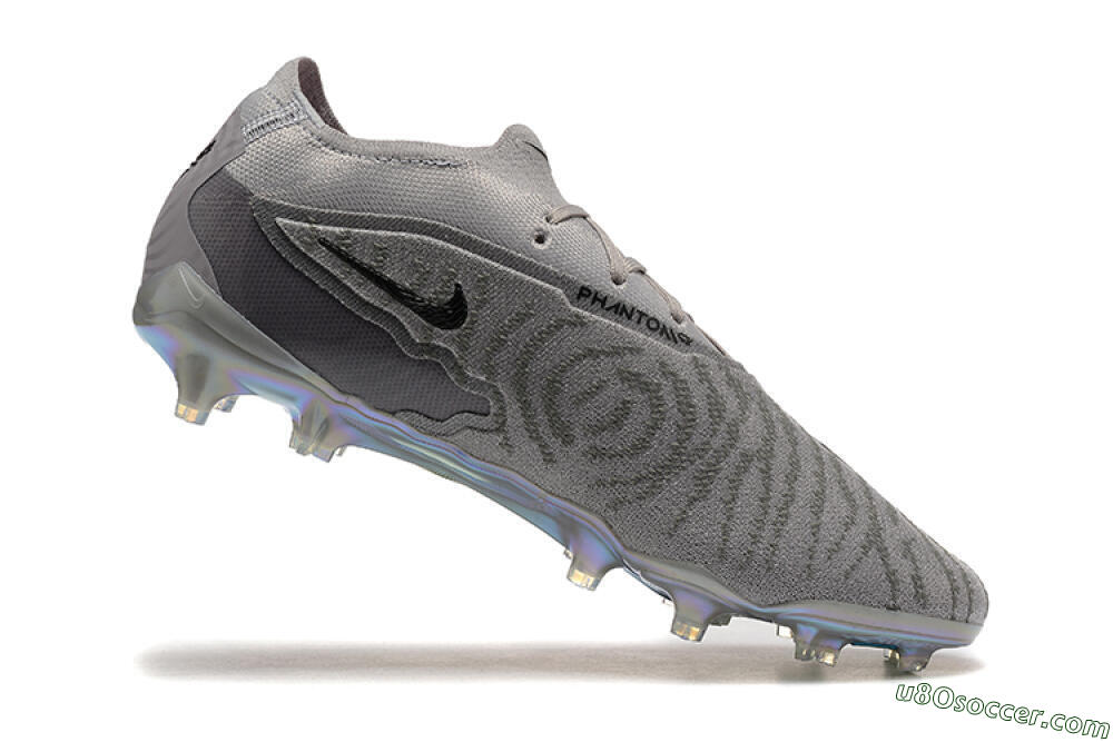 Nike Phantom GX Elite FG Firm Ground Soccer Cleats - Grey/Black/Gold 7