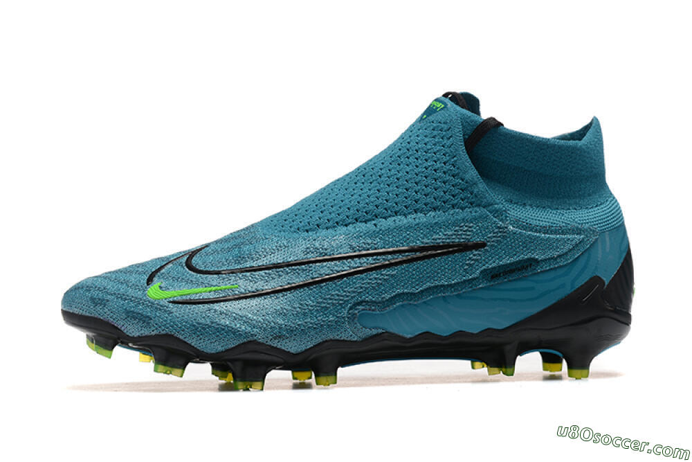 Nike Phantom GX Elite FG Firm Ground Soccer Cleats - Blue/Black/Yellow 2
