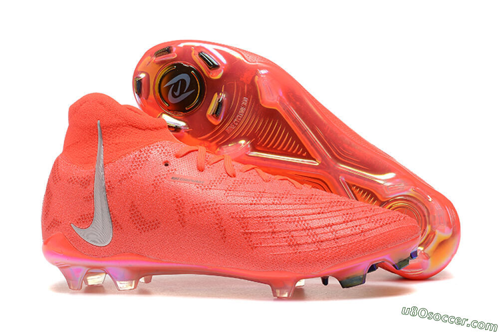 Nike Phantom Luna Elite UN FG Firm Ground Soccer Cleats - Red/Silver/Gold 1