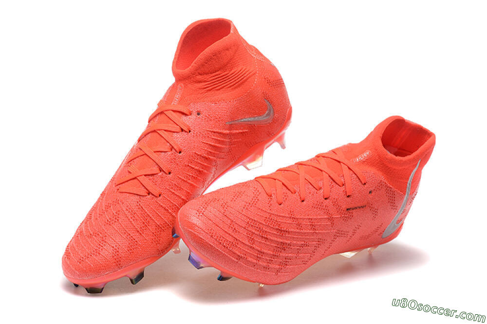 Nike Phantom Luna Elite UN FG Firm Ground Soccer Cleats - Red/Silver/Gold 6