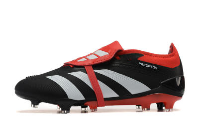 Adidas Predator Elite Foldover Tongue FG Firm Ground Soccer Cleats - Black/White/Red