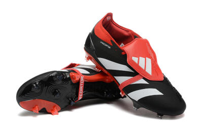 Adidas Predator Elite Foldover Tongue FG Firm Ground Soccer Cleats - Black/White/Red