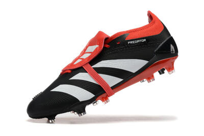 Adidas Predator Elite Foldover Tongue FG Firm Ground Soccer Cleats - Black/White/Red