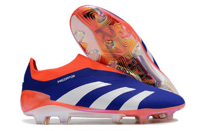 Adidas Predator Accuracy+ FG Firm Ground Soccer Cleats - Blue/White/Red