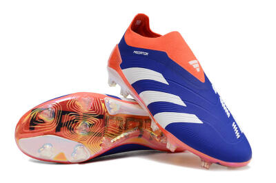 Adidas Predator Accuracy+ FG Firm Ground Soccer Cleats - Blue/White/Red