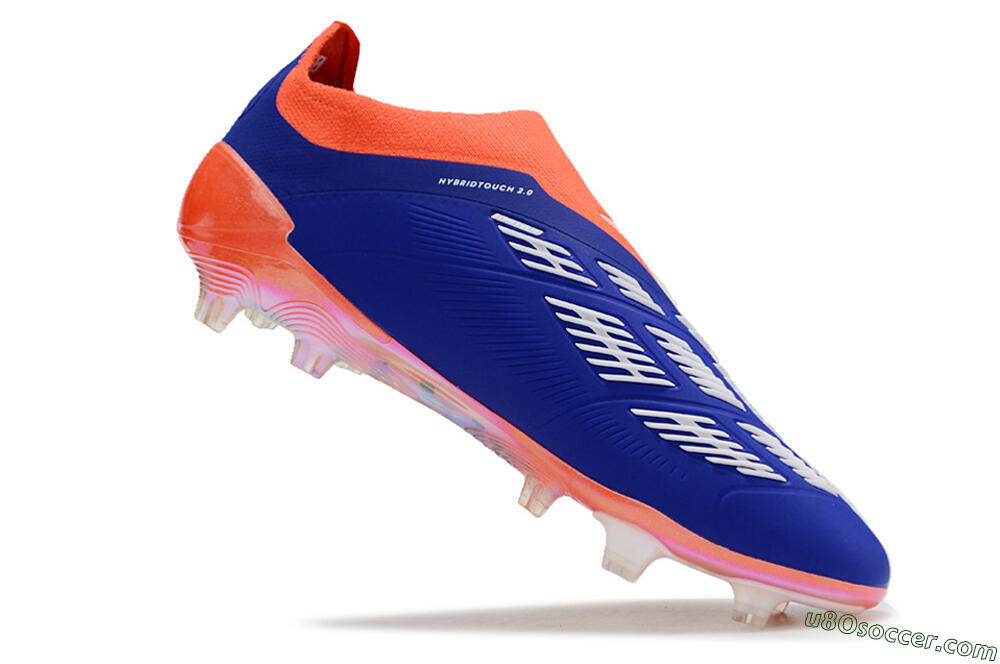 Adidas Predator Accuracy+ FG Firm Ground Soccer Cleats - Blue/White/Red 4
