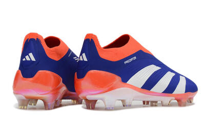 Adidas Predator Accuracy+ FG Firm Ground Soccer Cleats - Blue/White/Red