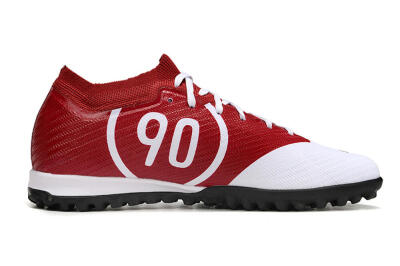 Nike Air Zoom Mercurial Vapor 15 Elite TF Artificial Turf Soccer Shoes - White/Black/Red