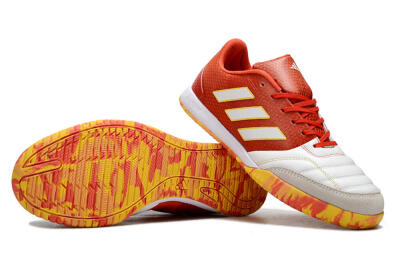 Adidas Top Sala IC Indoor & Futsal Soccer Shoes - White/Red/Yellow