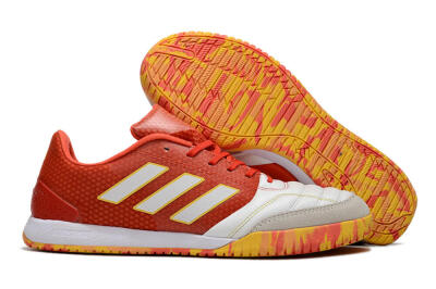 Adidas Top Sala IC Indoor & Futsal Soccer Shoes - White/Red/Yellow