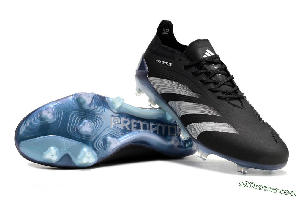 Adidas Predator Accuracy.1 FG Firm Ground Soccer Cleats - Black/Silver/Blue 0