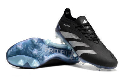Adidas Predator Accuracy.1 FG Firm Ground Soccer Cleats - Black/Silver/Blue