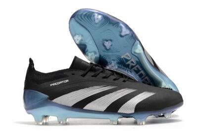 Adidas Predator Accuracy.1 FG Firm Ground Soccer Cleats - Black/Silver/Blue