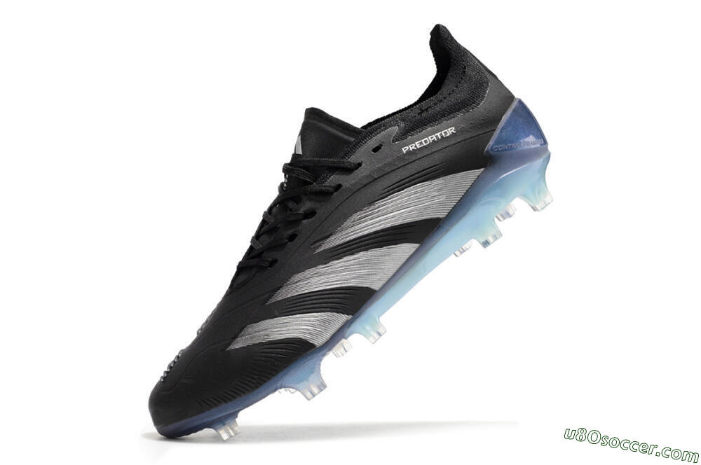 Adidas Predator Accuracy.1 FG Firm Ground Soccer Cleats - Black/Silver/Blue 5