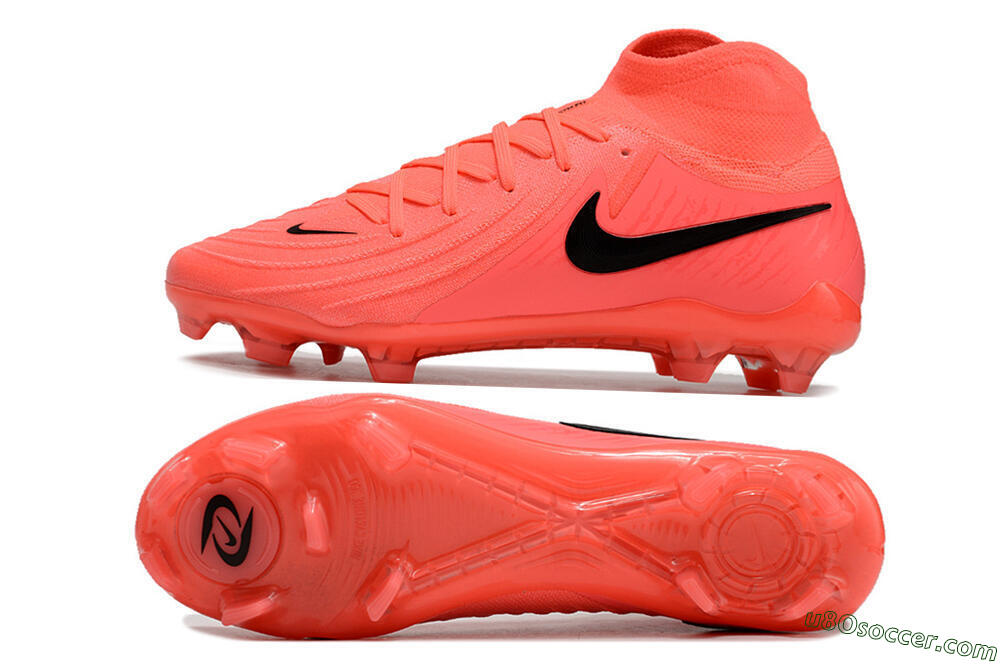 Nike Phantom Luna 2 Elite LV8 FG Firm Ground Soccer Cleats - Red/Black/Pink 0