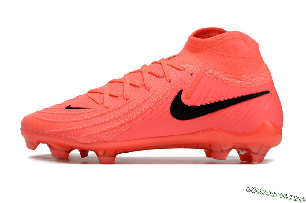Nike Phantom Luna 2 Elite LV8 FG Firm Ground Soccer Cleats - Red/Black/Pink 2