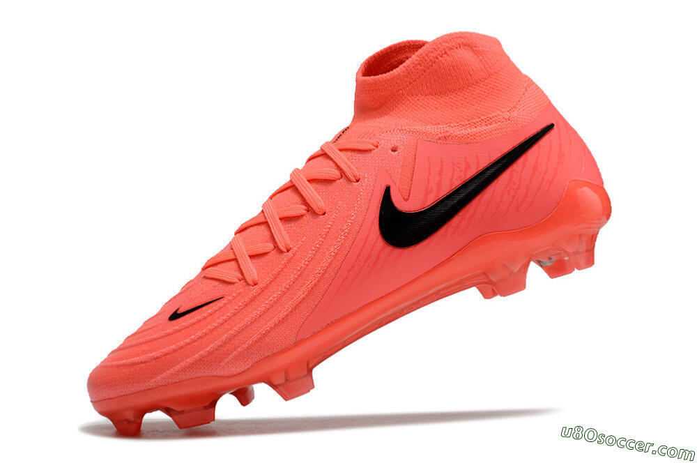 Nike Phantom Luna 2 Elite LV8 FG Firm Ground Soccer Cleats - Red/Black/Pink 5