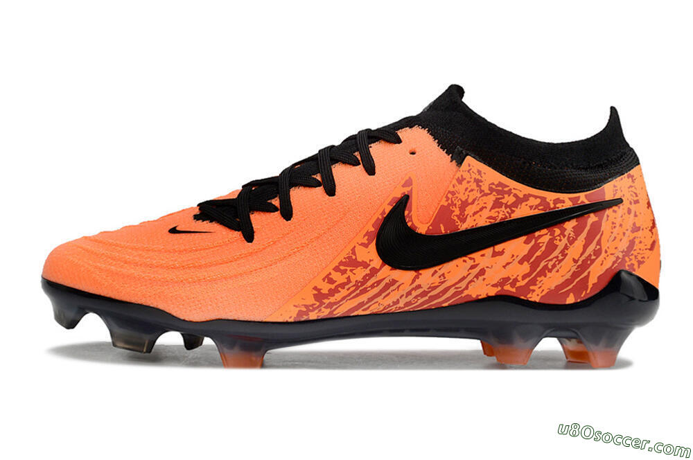 Nike Phantom Luna Elite FG Firm Ground Soccer Cleats - Orange/Red/Black 2