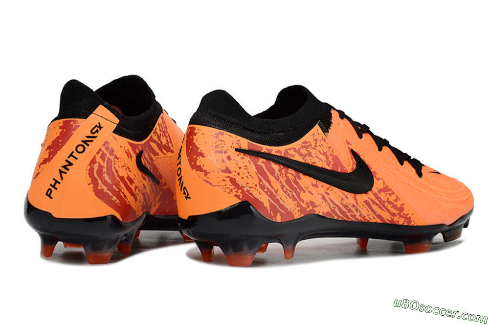 Nike Phantom Luna Elite FG Firm Ground Soccer Cleats - Orange/Red/Black 6