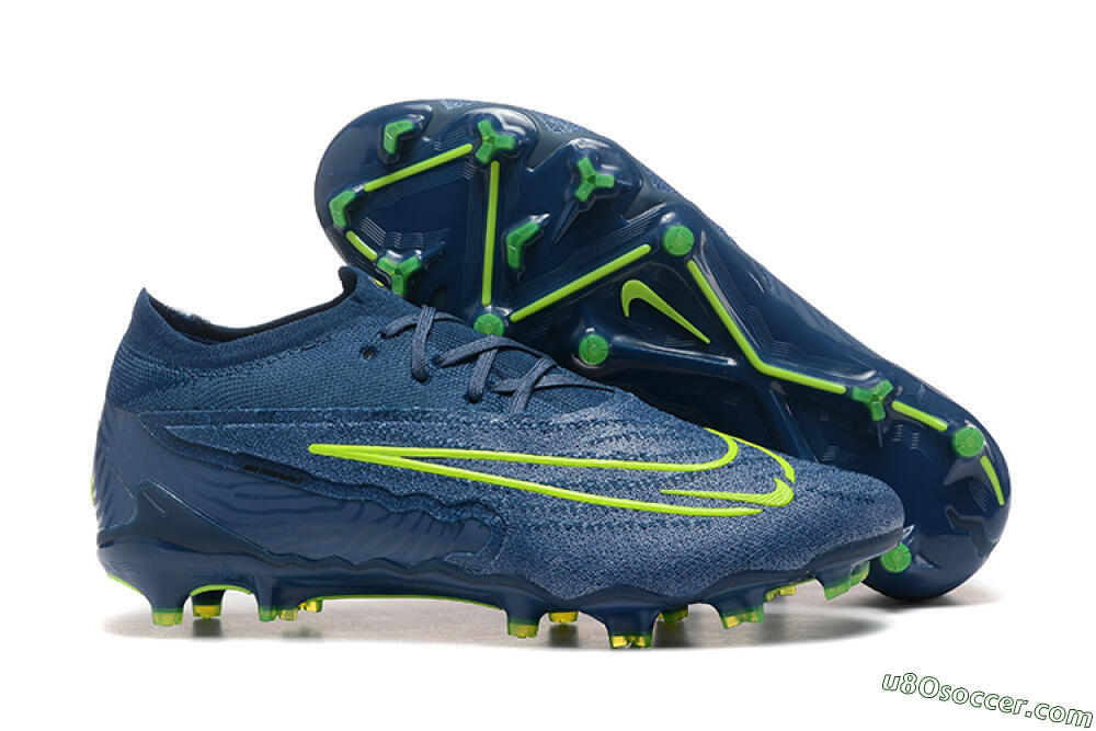 Nike Phantom GX Elite FG Firm Ground Soccer Cleats - Blue/Yellow 1