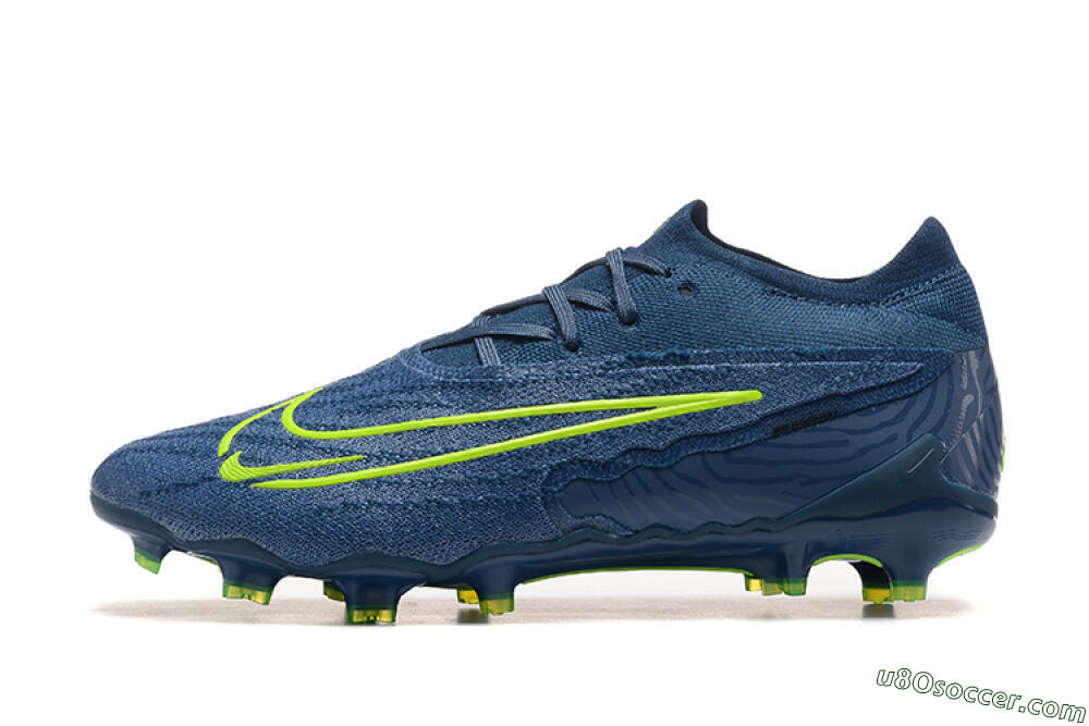 Nike Phantom GX Elite FG Firm Ground Soccer Cleats - Blue/Yellow 2